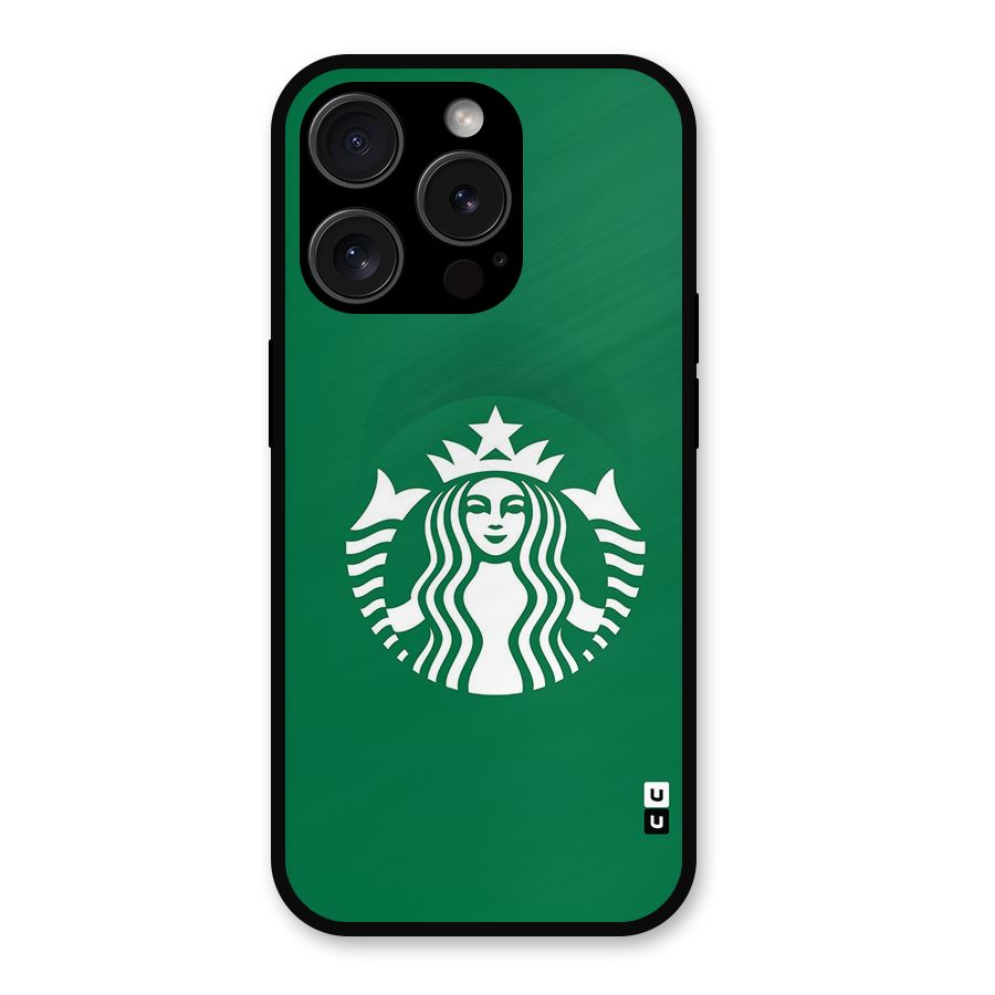 Lady StarBucks Metal Back Case for iPhone 15 Pro