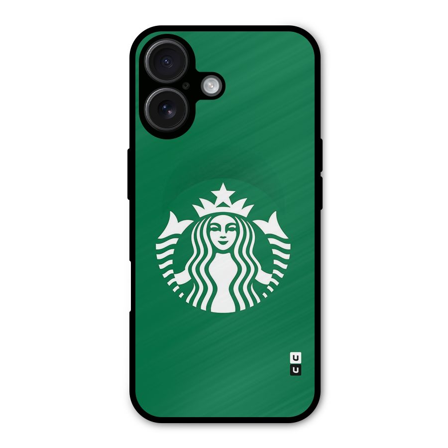 Lady StarBucks Metal Back Case for iPhone 16