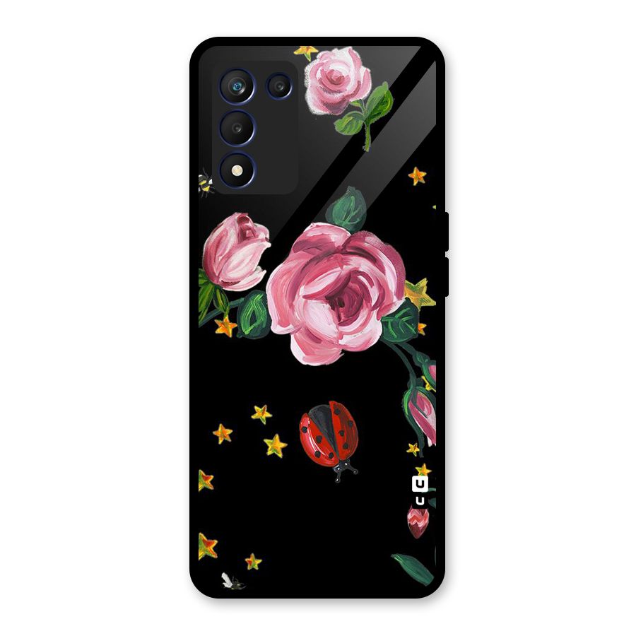 Ladybird And Floral Glass Back Case for Realme 9 5G Speed