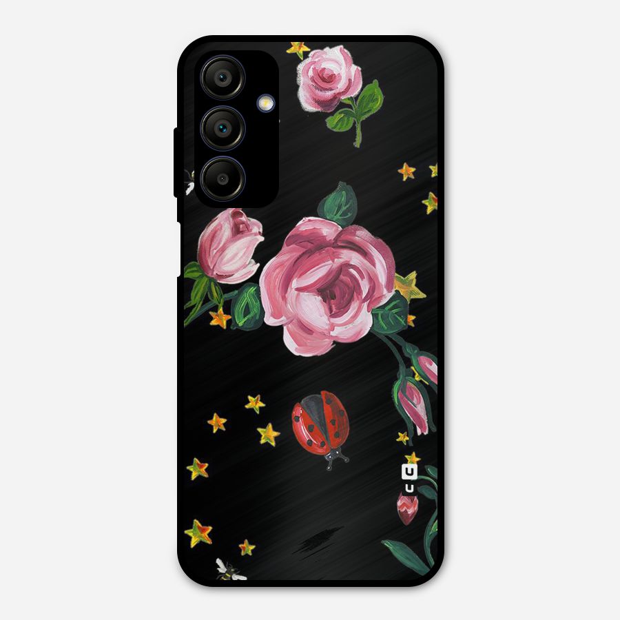 Ladybird And Floral Metal Back Case for Galaxy A15 5G
