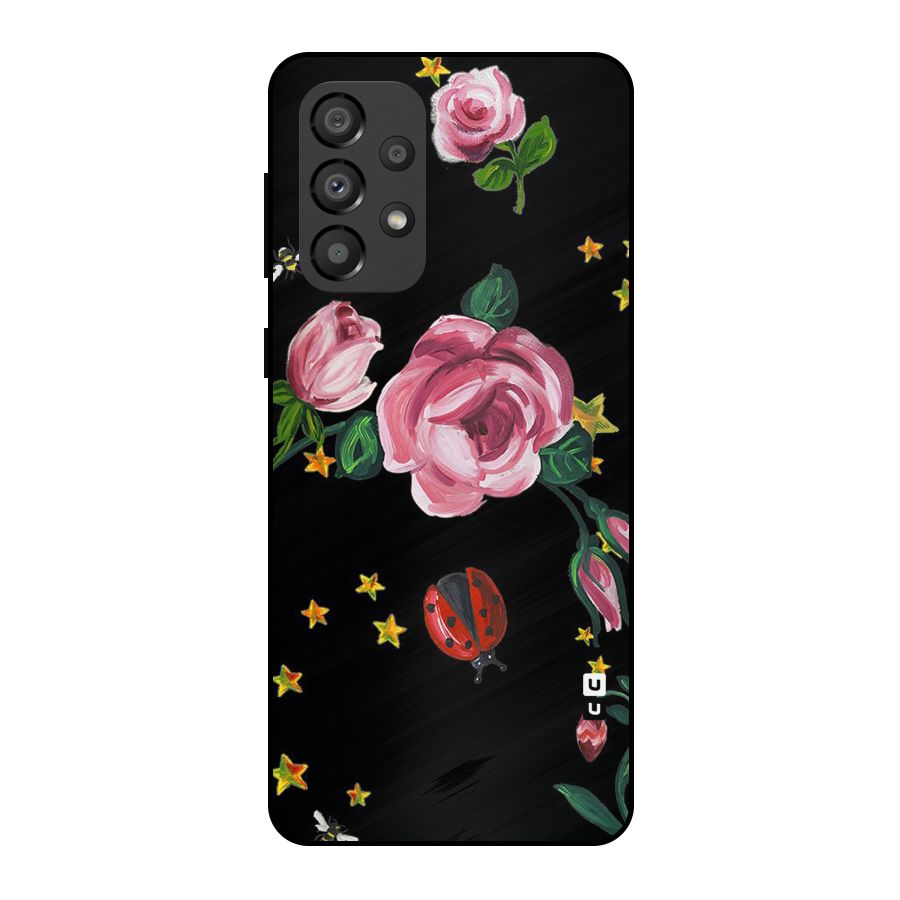 Ladybird And Floral Metal Back Case for Galaxy A33 5G
