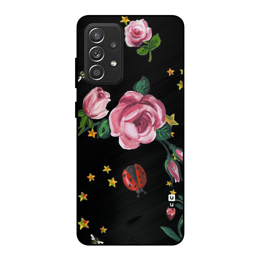 Ladybird And Floral Metal Back Case for Galaxy A52s 5G