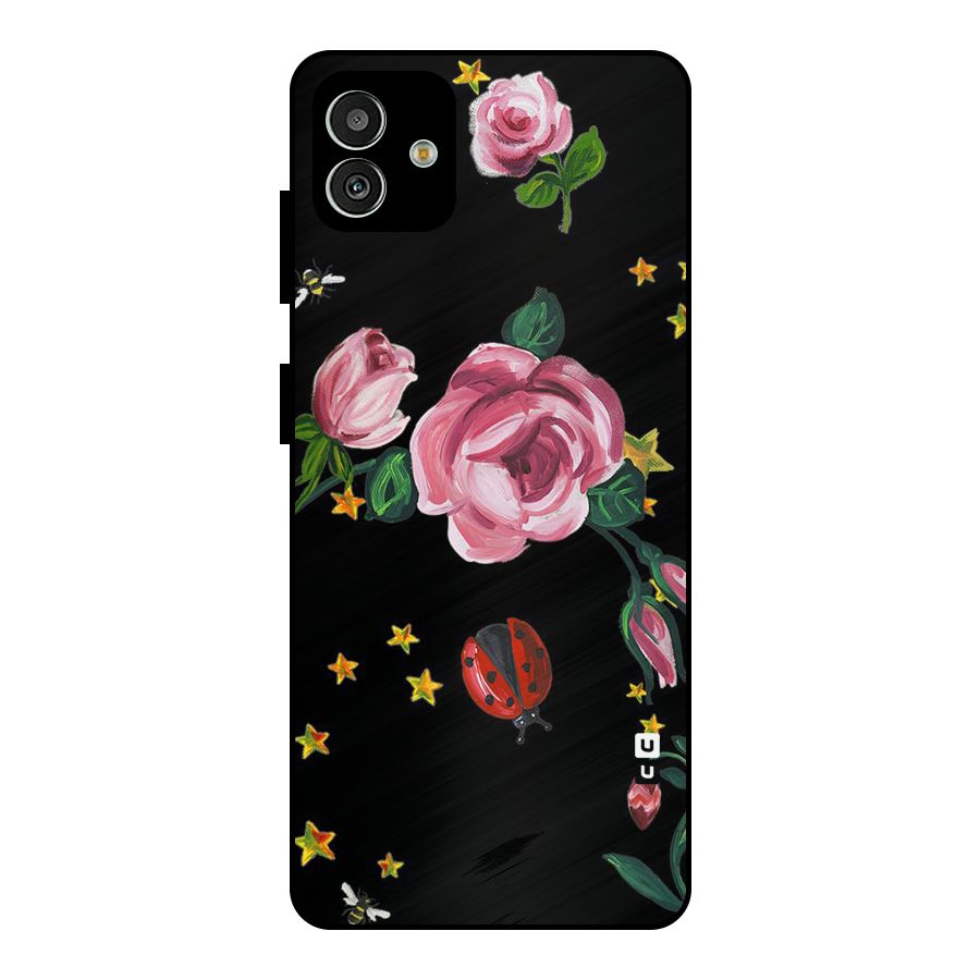 Ladybird And Floral Metal Back Case for Galaxy M13 5G