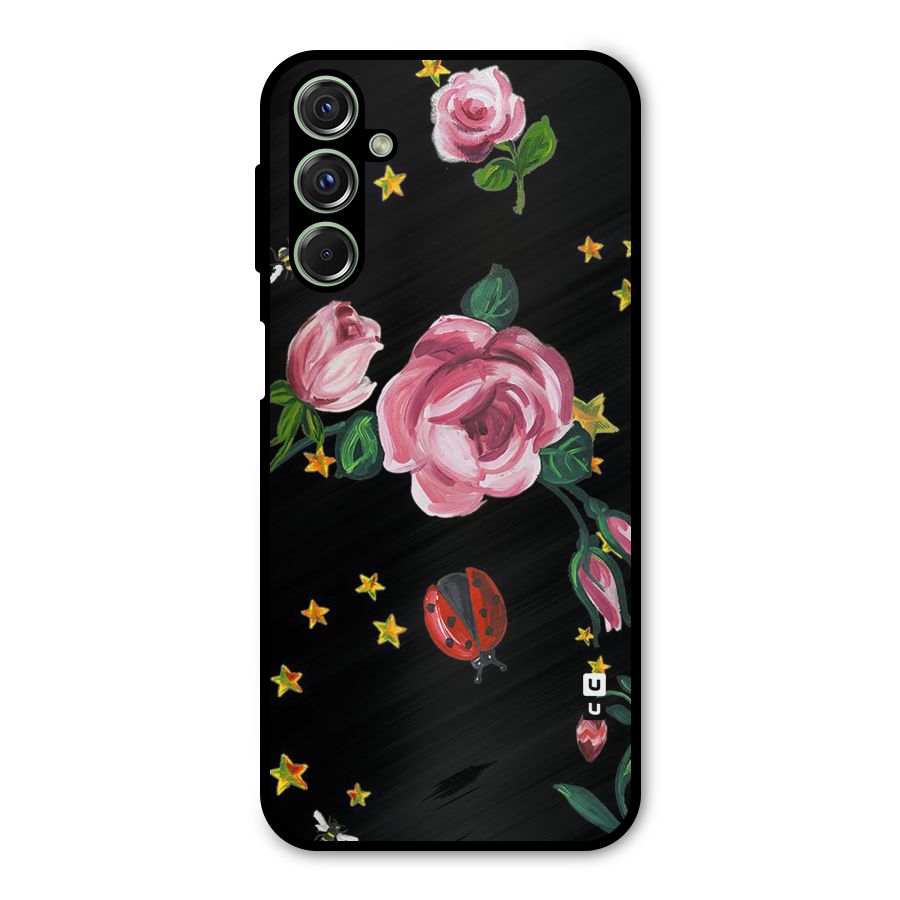 Ladybird And Floral Metal Back Case for Galaxy M34