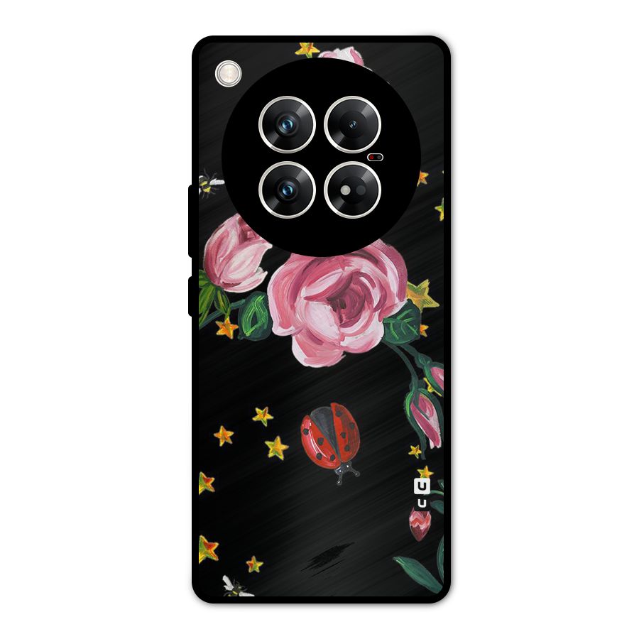 Ladybird And Floral Metal Back Case for Infinix Zero 40 5G