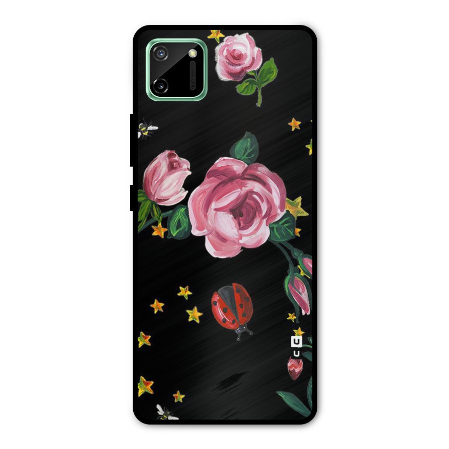 Ladybird And Floral Metal Back Case for Realme C11