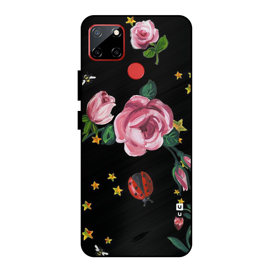 Ladybird And Floral Metal Back Case for Realme C12