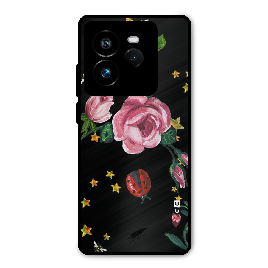 Ladybird And Floral Metal Back Case for Realme GT 7 Pro