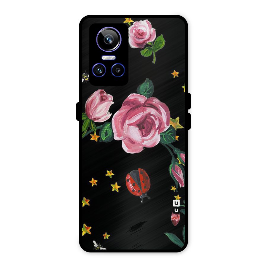 Ladybird And Floral Metal Back Case for Realme GT Neo 3