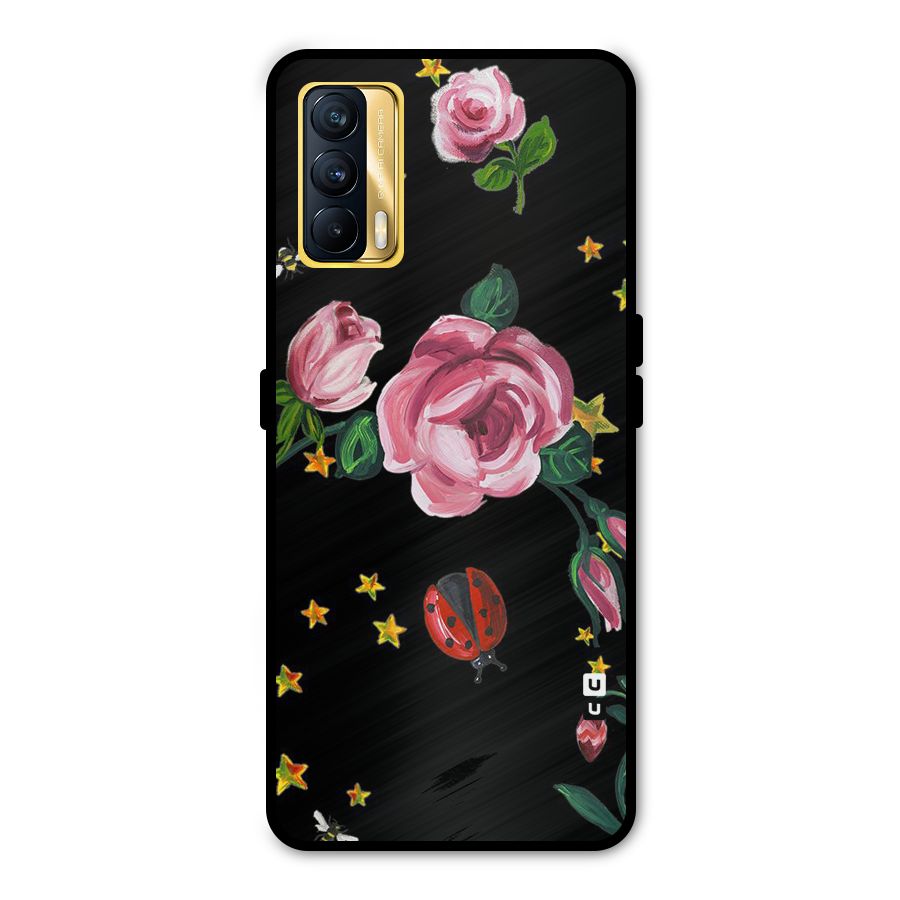 Ladybird And Floral Metal Back Case for Realme X7