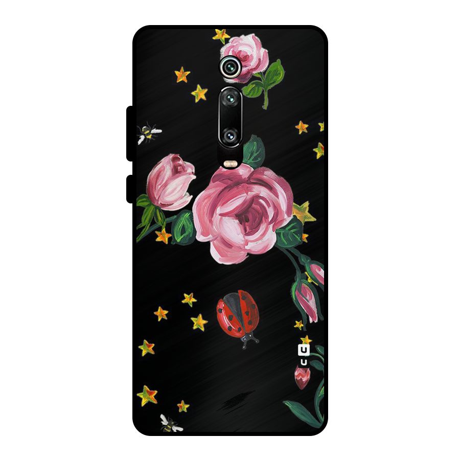 Ladybird And Floral Metal Back Case for Redmi K20 Pro