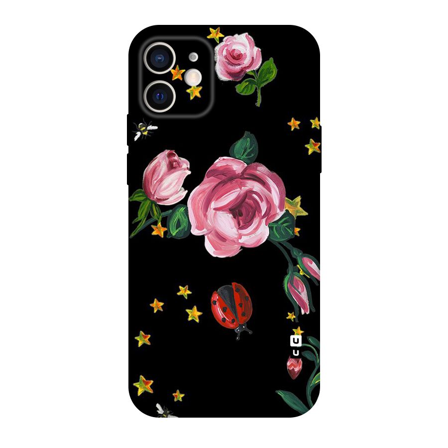 Ladybird And Floral Original Polycarbonate Back Case for iPhone 12