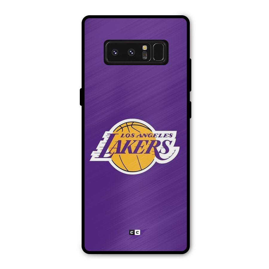 Lakers Angles Metal Back Case for Galaxy Note 8