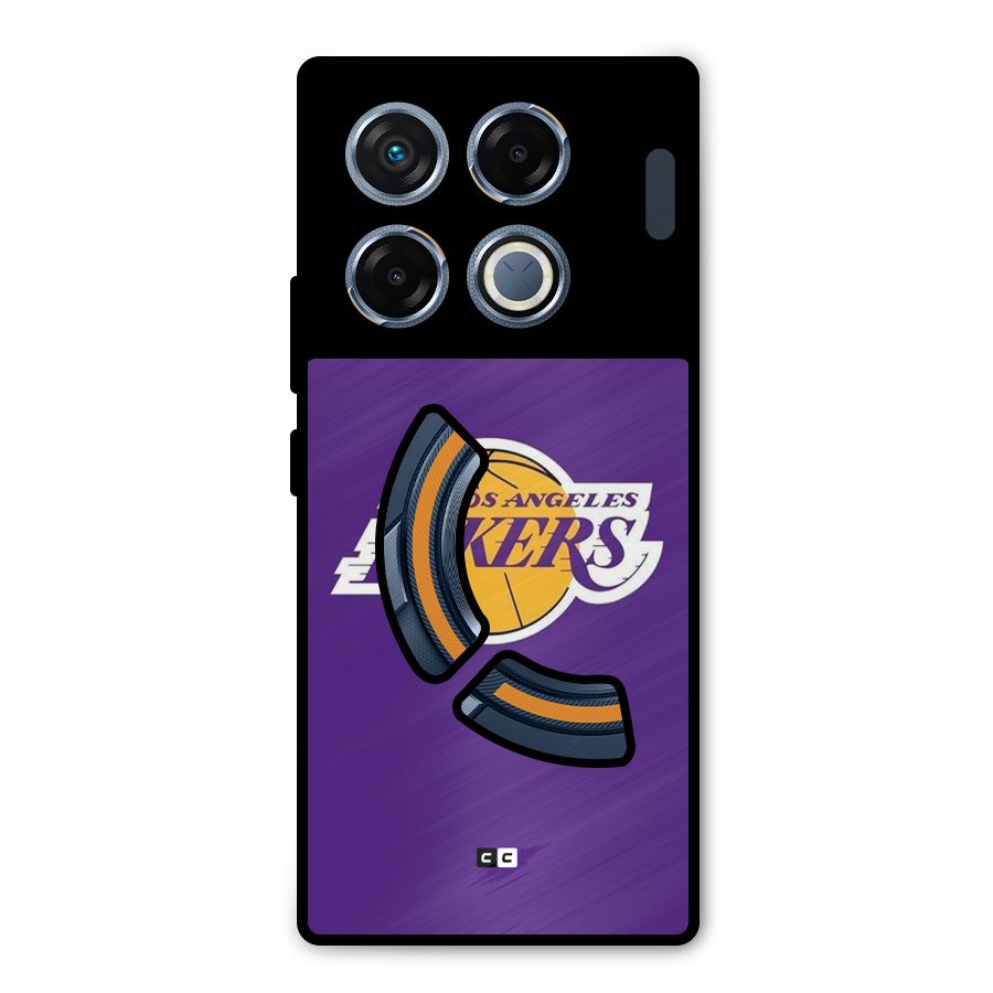 Lakers Angles Metal Back Case for Infinix GT 20 Pro