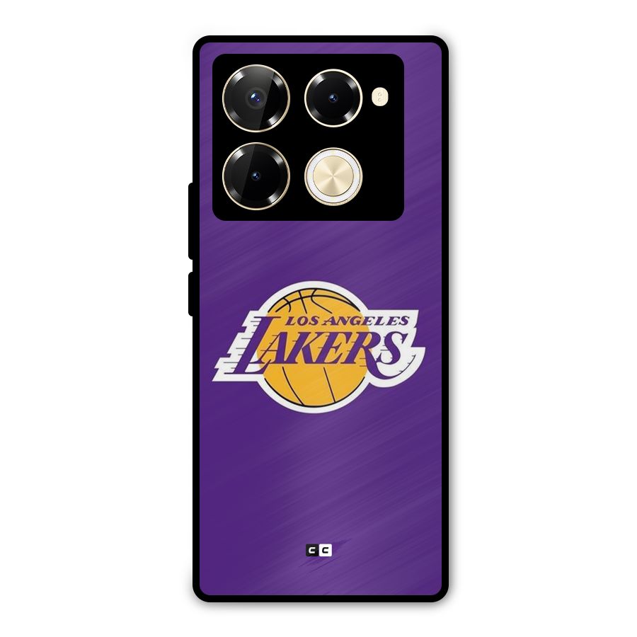 Lakers Angles Metal Back Case for Infinix Note 40 Pro Plus