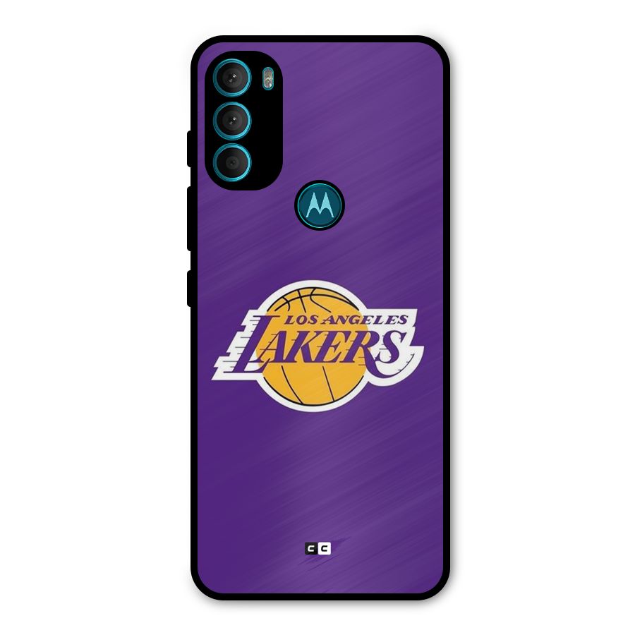 Lakers Angles Metal Back Case for Moto G71 5G