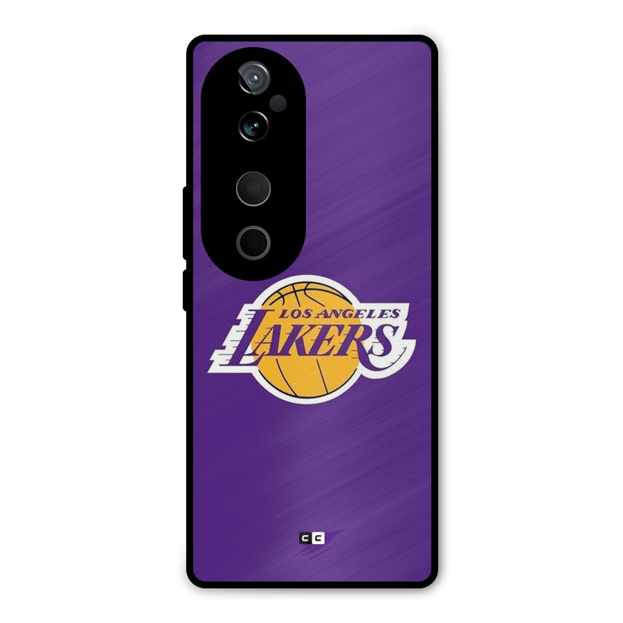Lakers Angles Metal Back Case for Vivo T3 Ultra