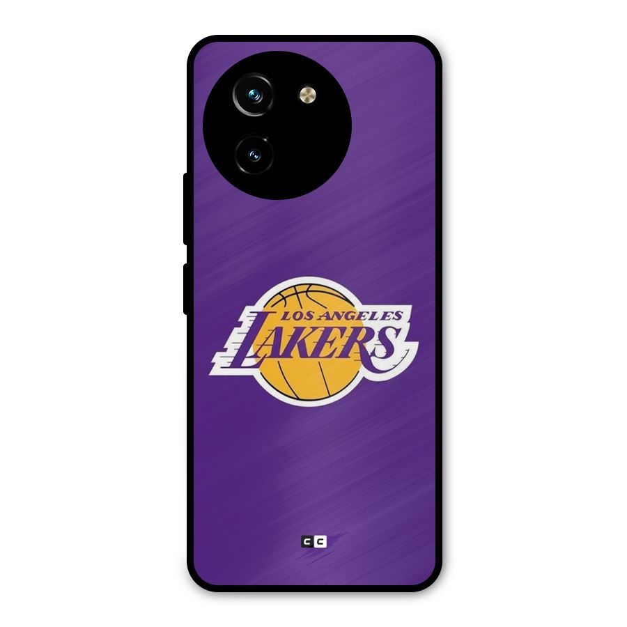 Lakers Angles Metal Back Case for Vivo T3x