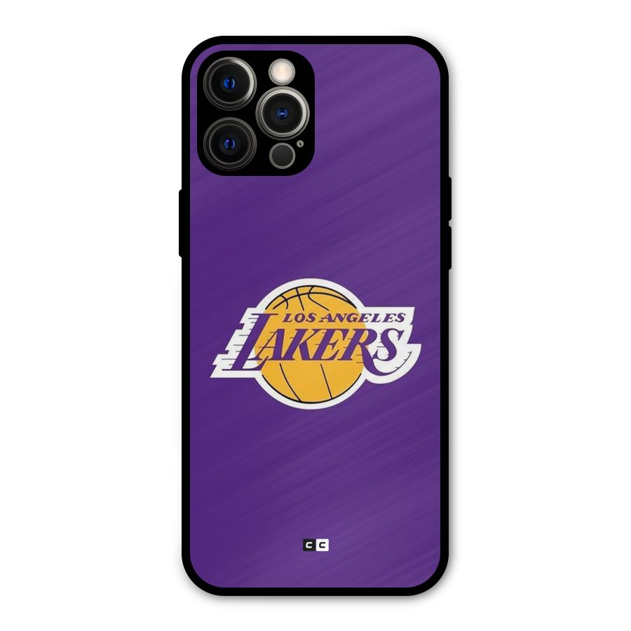 Lakers Angles Metal Back Case for iPhone 12 Pro Max