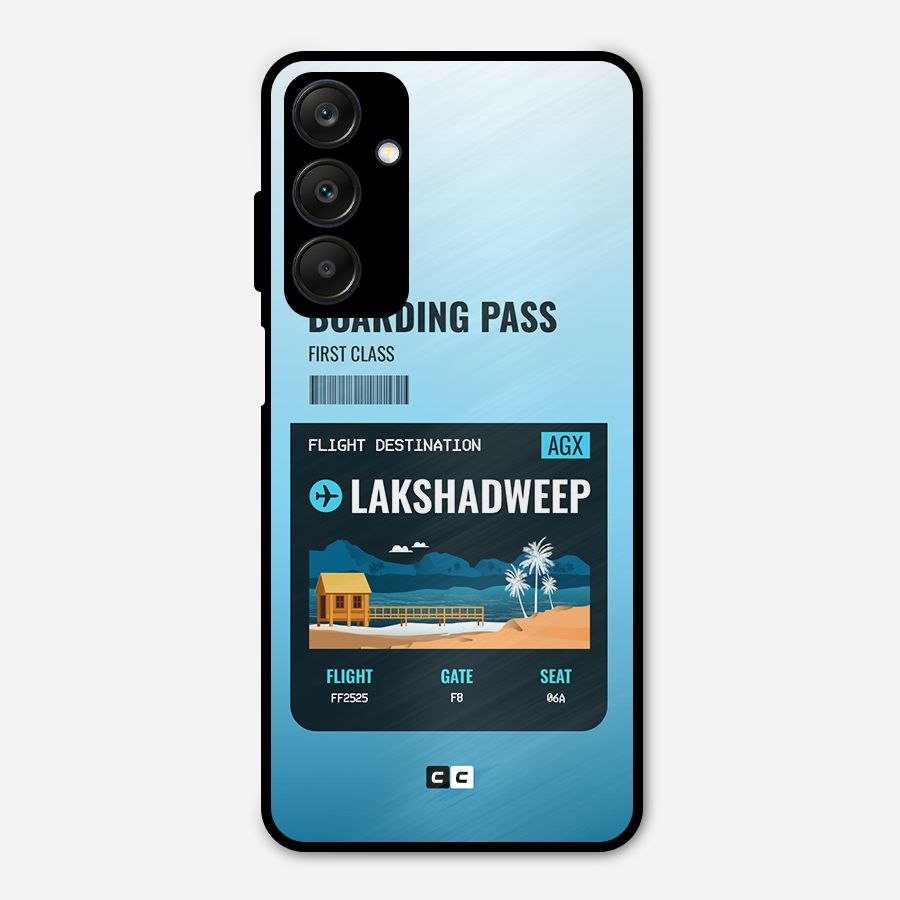Lakshadweep Boarding Pass Metal Back Case for Galaxy A25 5G