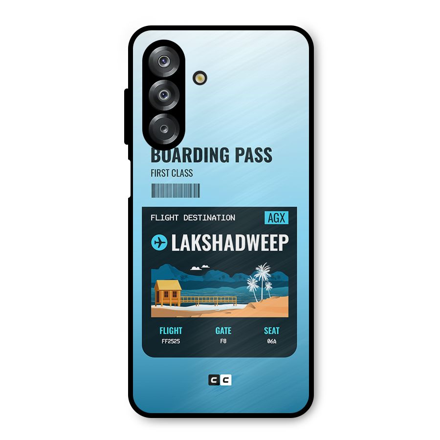 Lakshadweep Boarding Pass Metal Back Case for Galaxy A26