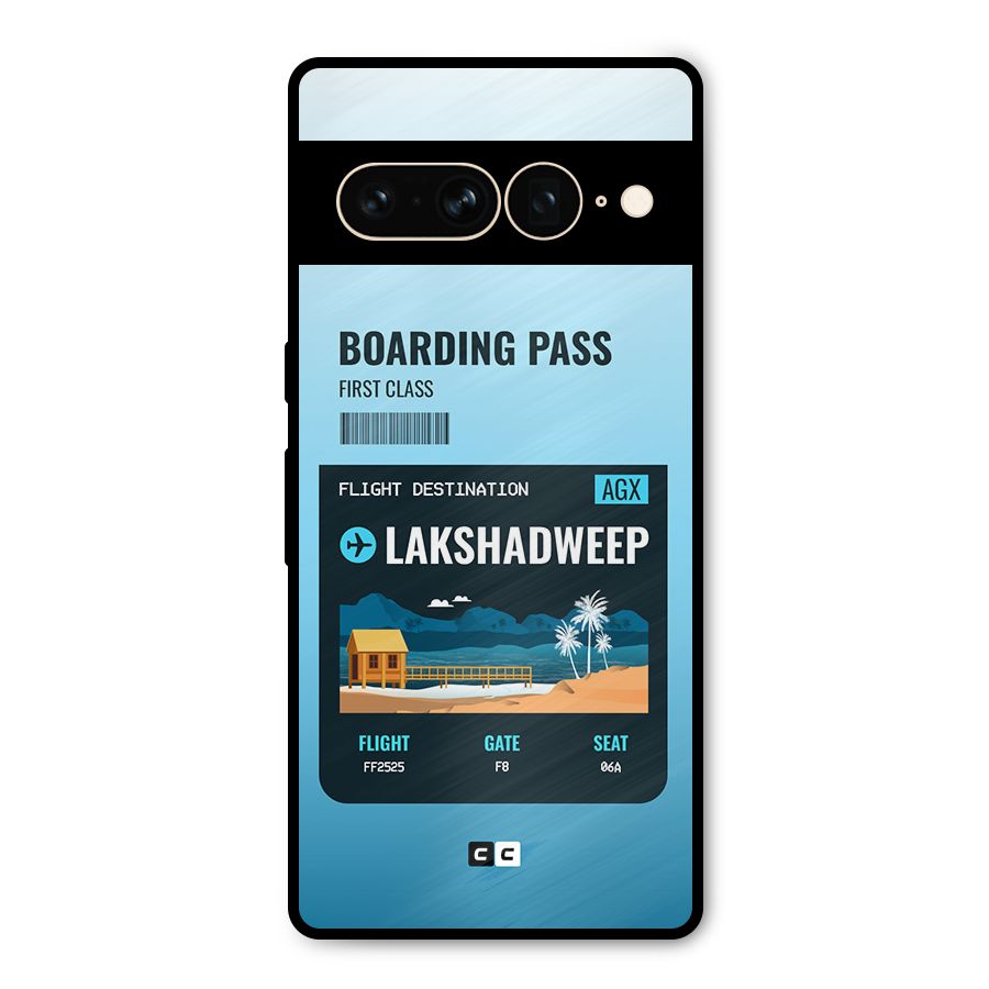 Lakshadweep Boarding Pass Metal Back Case for Google Pixel 7 Pro