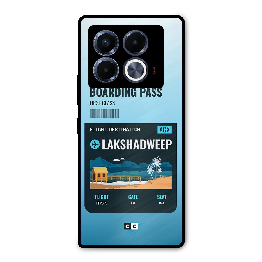 Lakshadweep Boarding Pass Metal Back Case for Infinix Note 40 5G