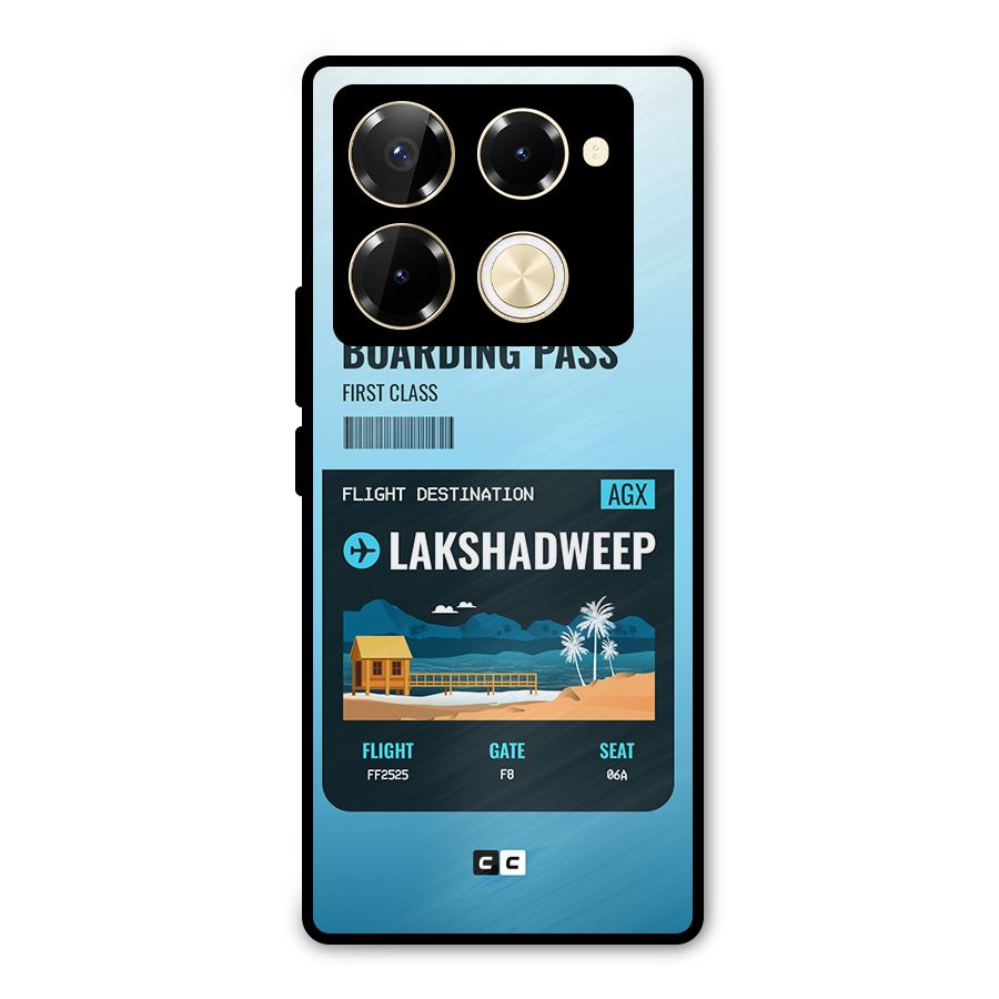 Lakshadweep Boarding Pass Metal Back Case for Infinix Note 40 Pro Plus