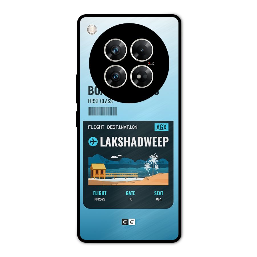 Lakshadweep Boarding Pass Metal Back Case for Infinix Zero 40 5G