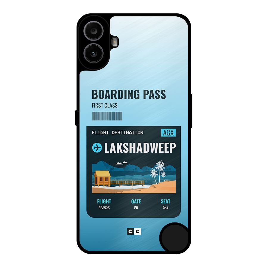 Lakshadweep Boarding Pass Metal Back Case for Nothing CMF Phone 1