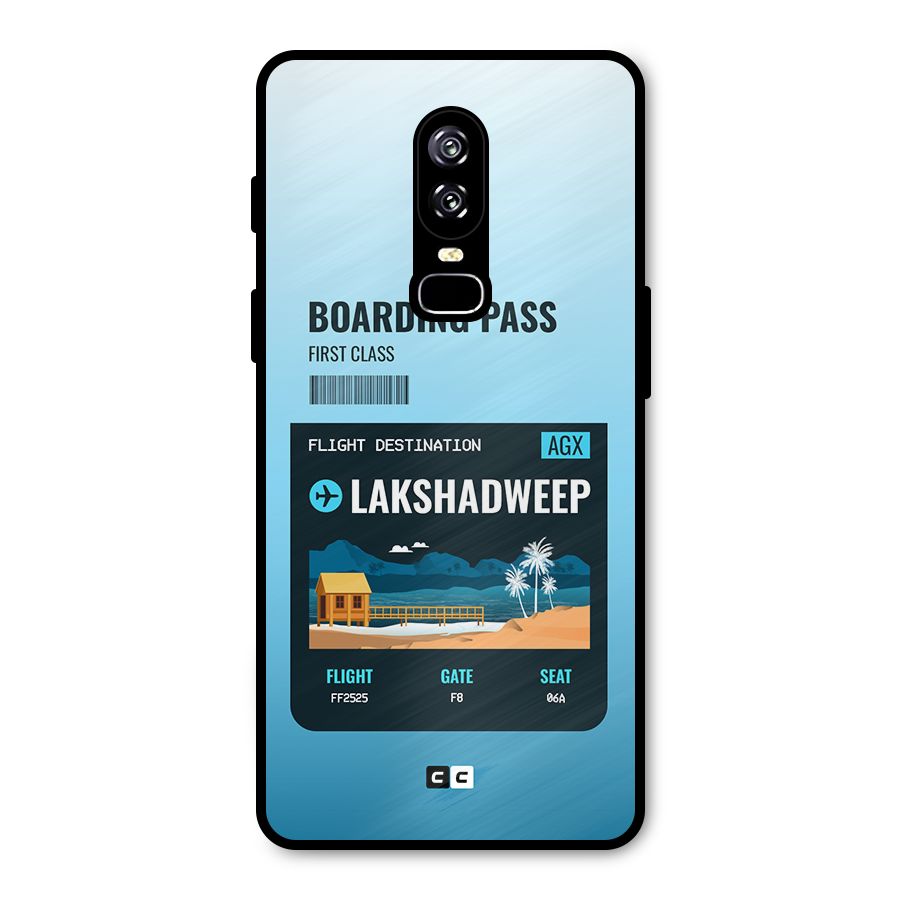 Lakshadweep Boarding Pass Metal Back Case for OnePlus 6