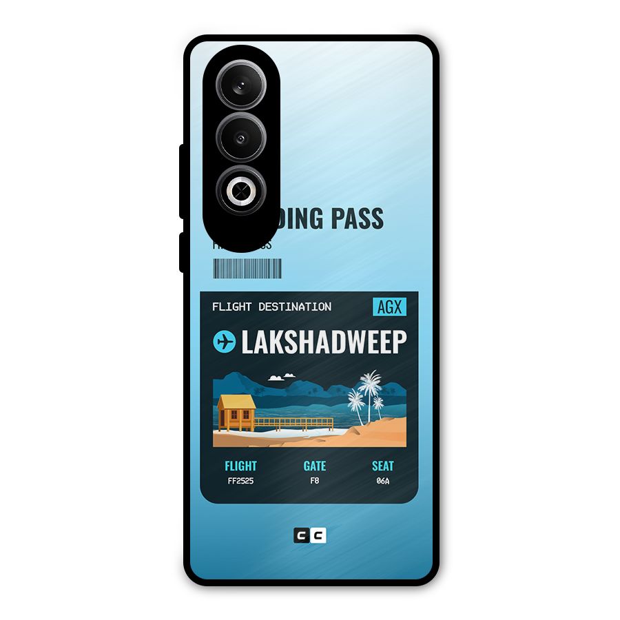 Lakshadweep Boarding Pass Metal Back Case for OnePlus Nord CE4
