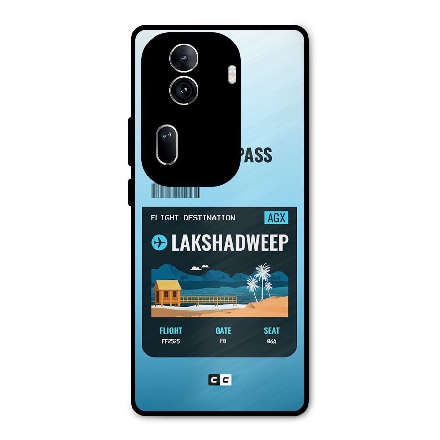 Lakshadweep Boarding Pass Metal Back Case for Oppo Reno11 Pro 5G