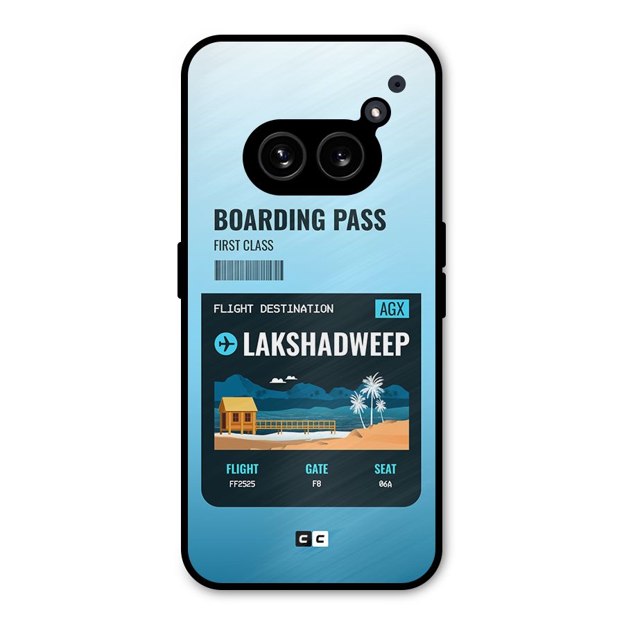 Lakshadweep Boarding Pass Metal Back Case for Nothing Phone 2a