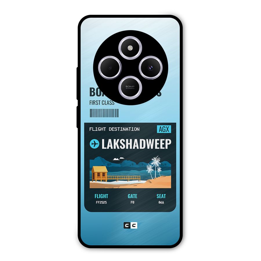 Lakshadweep Boarding Pass Metal Back Case for Poco M7