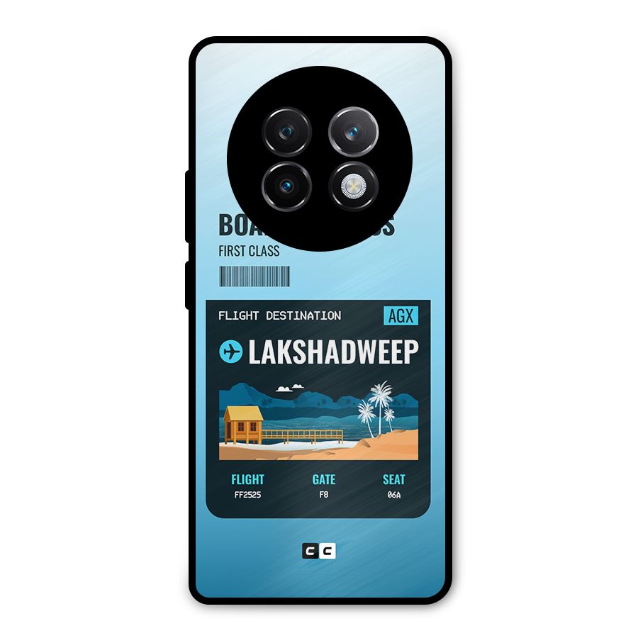 Lakshadweep Boarding Pass Metal Back Case for Realme 13 Plus
