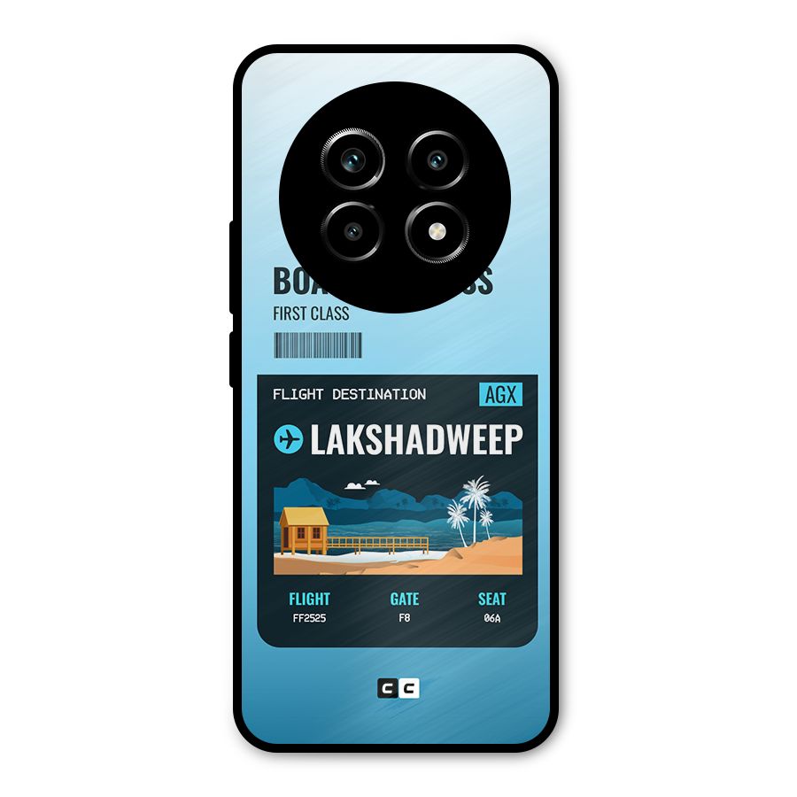 Lakshadweep Boarding Pass Metal Back Case for Realme 13 Pro