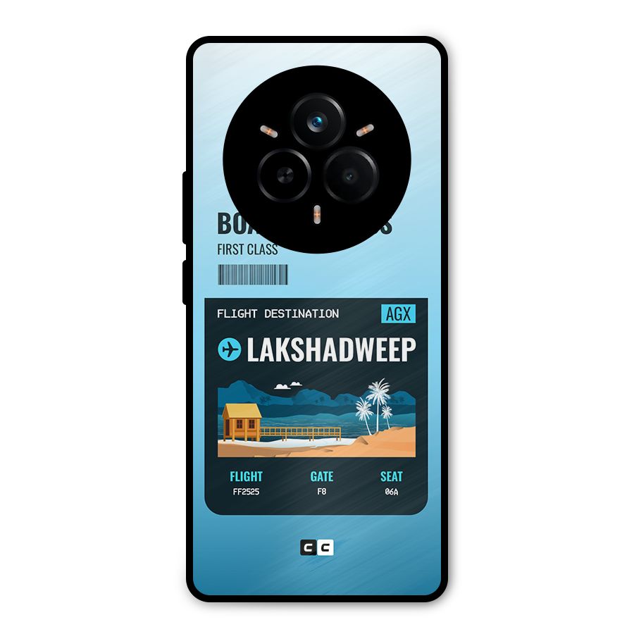 Lakshadweep Boarding Pass Metal Back Case for Realme 14 Pro