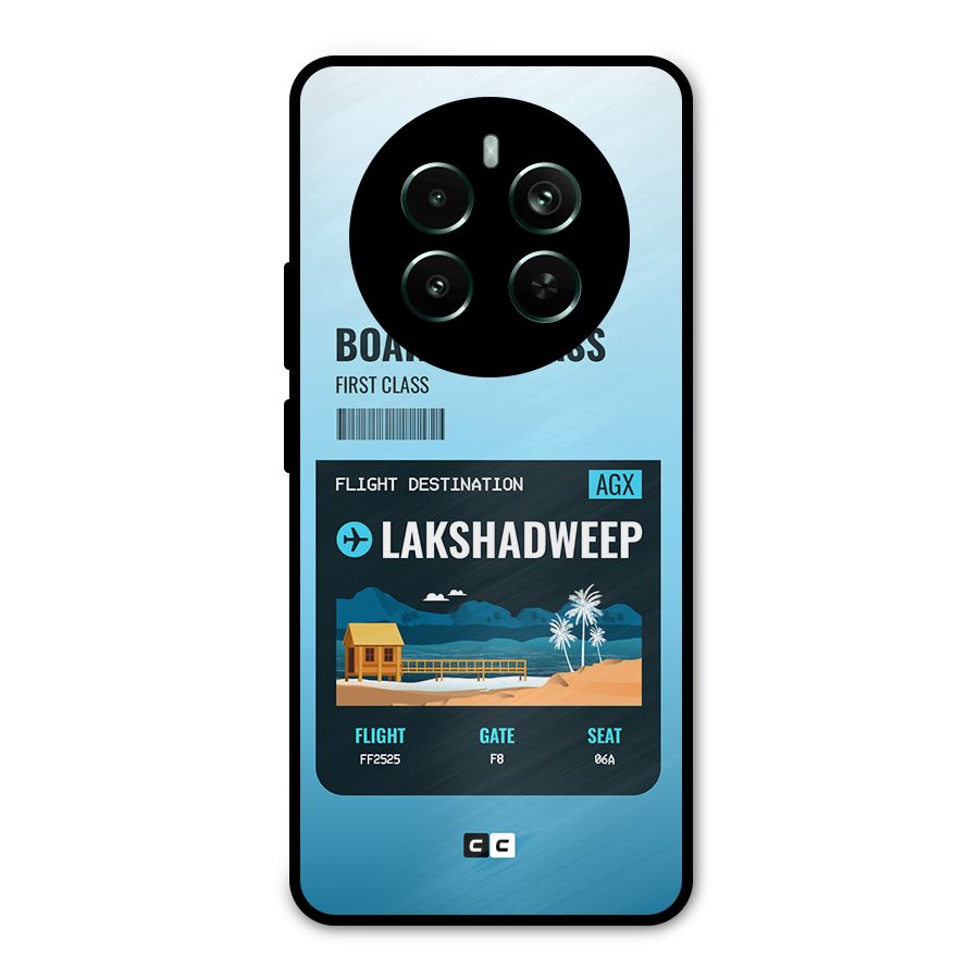 Lakshadweep Boarding Pass Metal Back Case for Realme Narzo 70 Pro