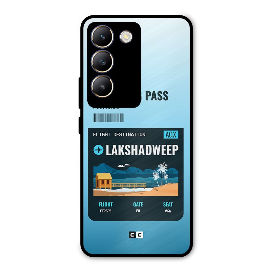 Lakshadweep Boarding Pass Metal Back Case for Vivo T3 5G