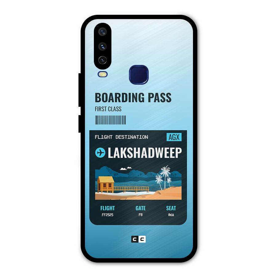 Lakshadweep Boarding Pass Metal Back Case for Vivo Y12