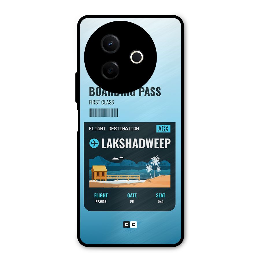 Lakshadweep Boarding Pass Metal Back Case for Vivo Y39