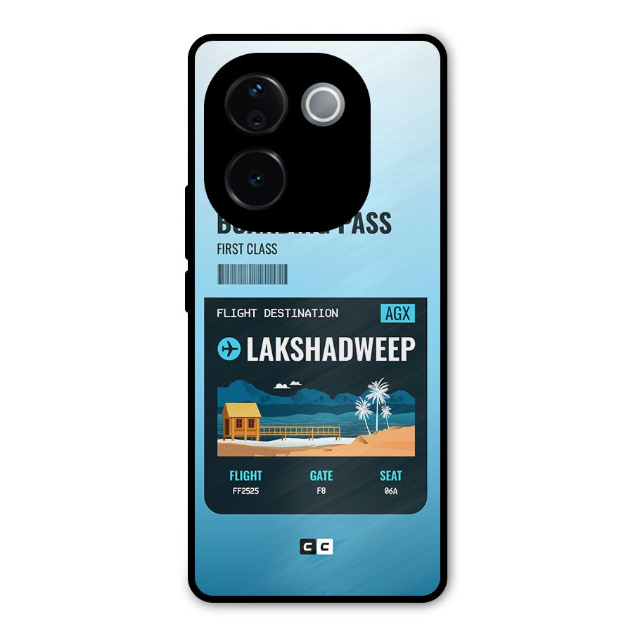 Lakshadweep Boarding Pass Metal Back Case for iQOO Z9s Pro