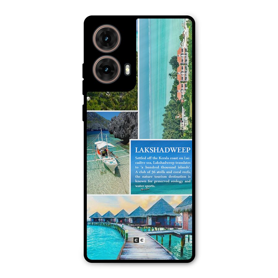 Lakshadweep Collage Metal Back Case for Moto G85
