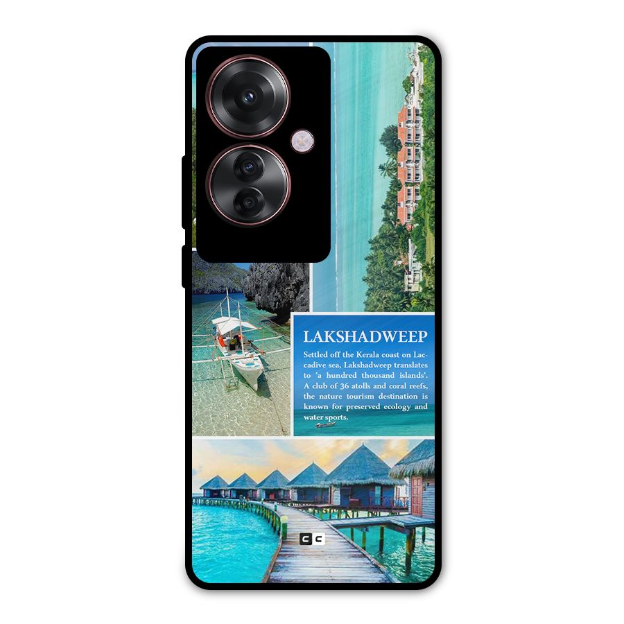 Lakshadweep Collage Metal Back Case for Oppo F25 Pro