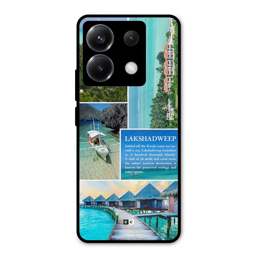 Lakshadweep Collage Metal Back Case for Poco X6