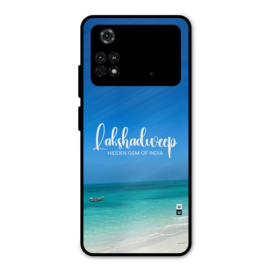 Lakshadweep Hidden Gem Metal Back Case for Poco M4 Pro 4G
