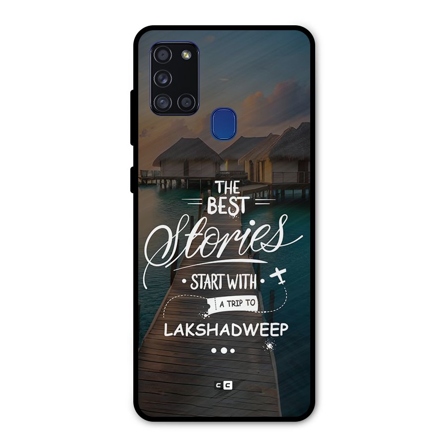 Lakshadweep Stories Metal Back Case for Galaxy A21s