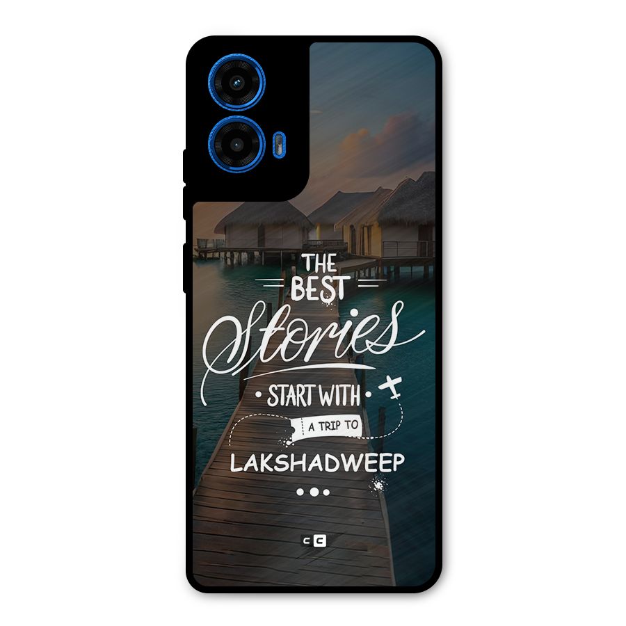 Lakshadweep Stories Metal Back Case for Moto G45
