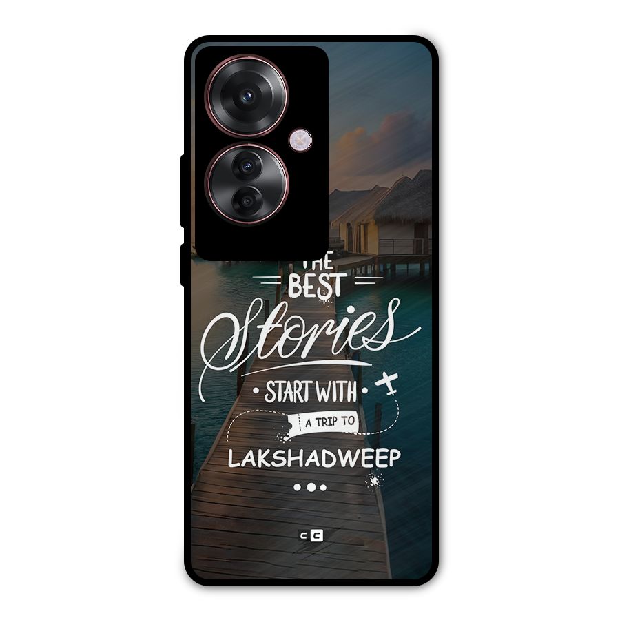 Lakshadweep Stories Metal Back Case for Oppo F25 Pro